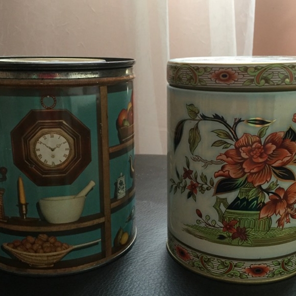 Mixed Lot of 9 Decorative Tin Cans - Picture 2 of 6